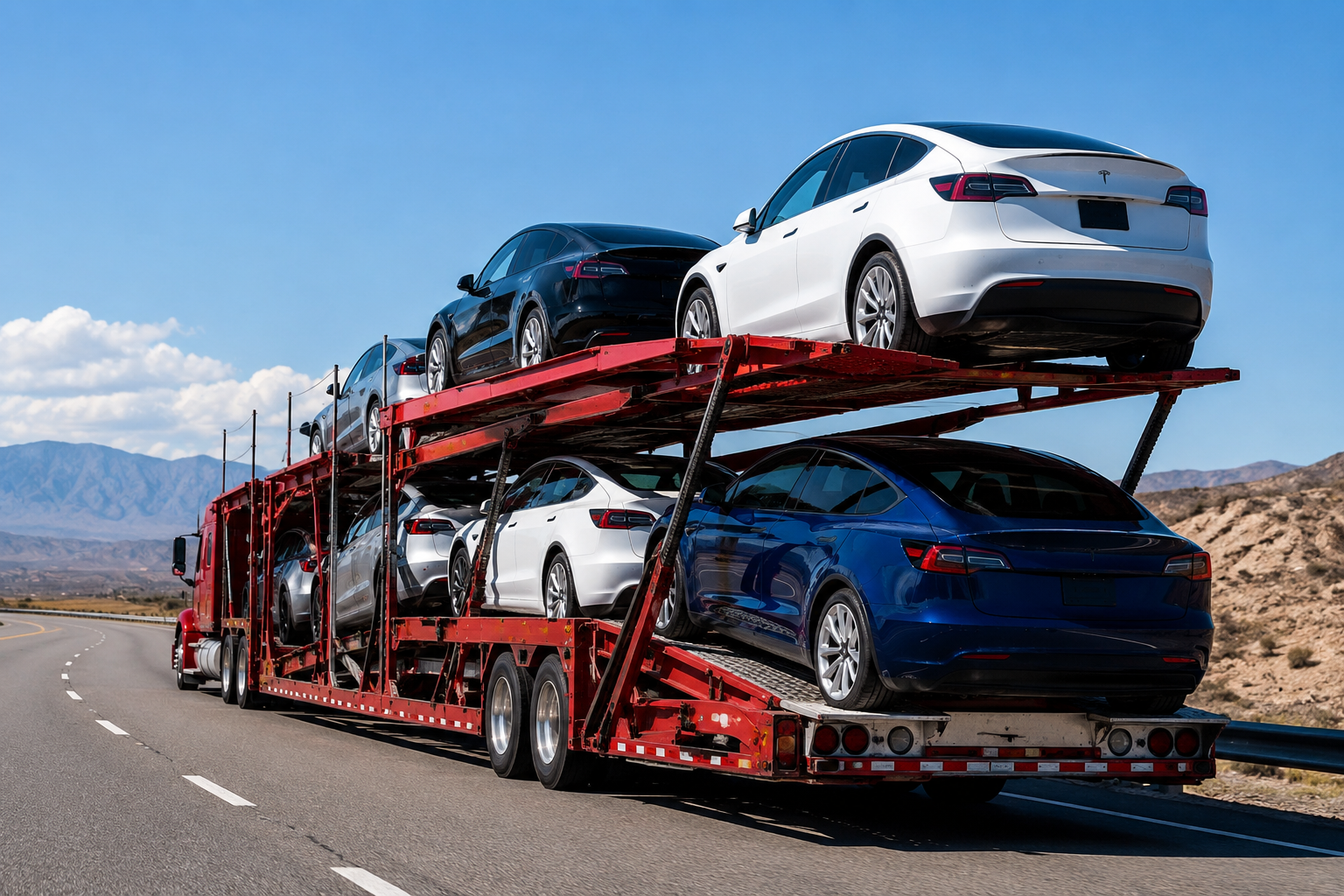 Open vehicle transport carrier