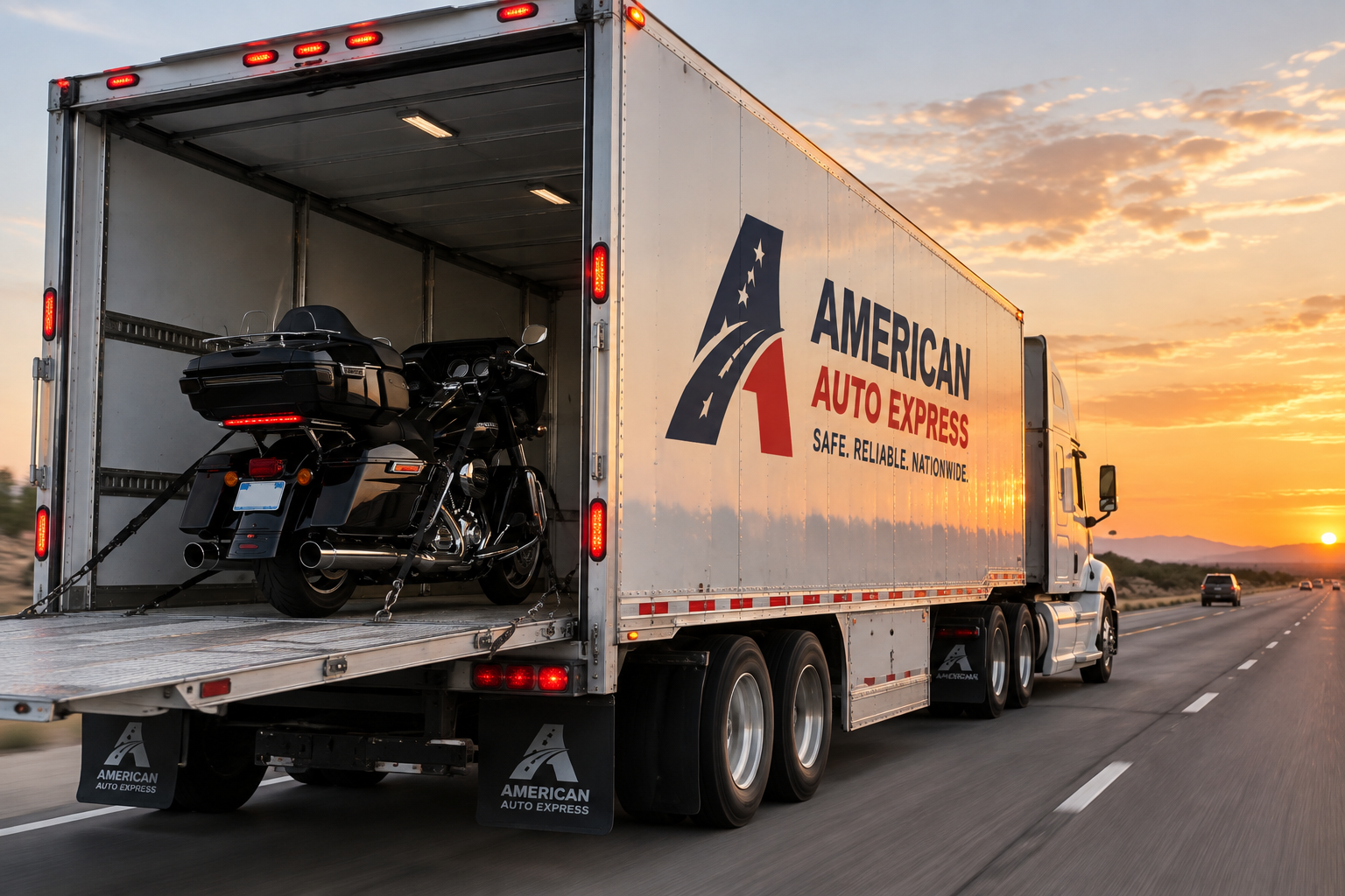Motorcycle transport with American Auto Express